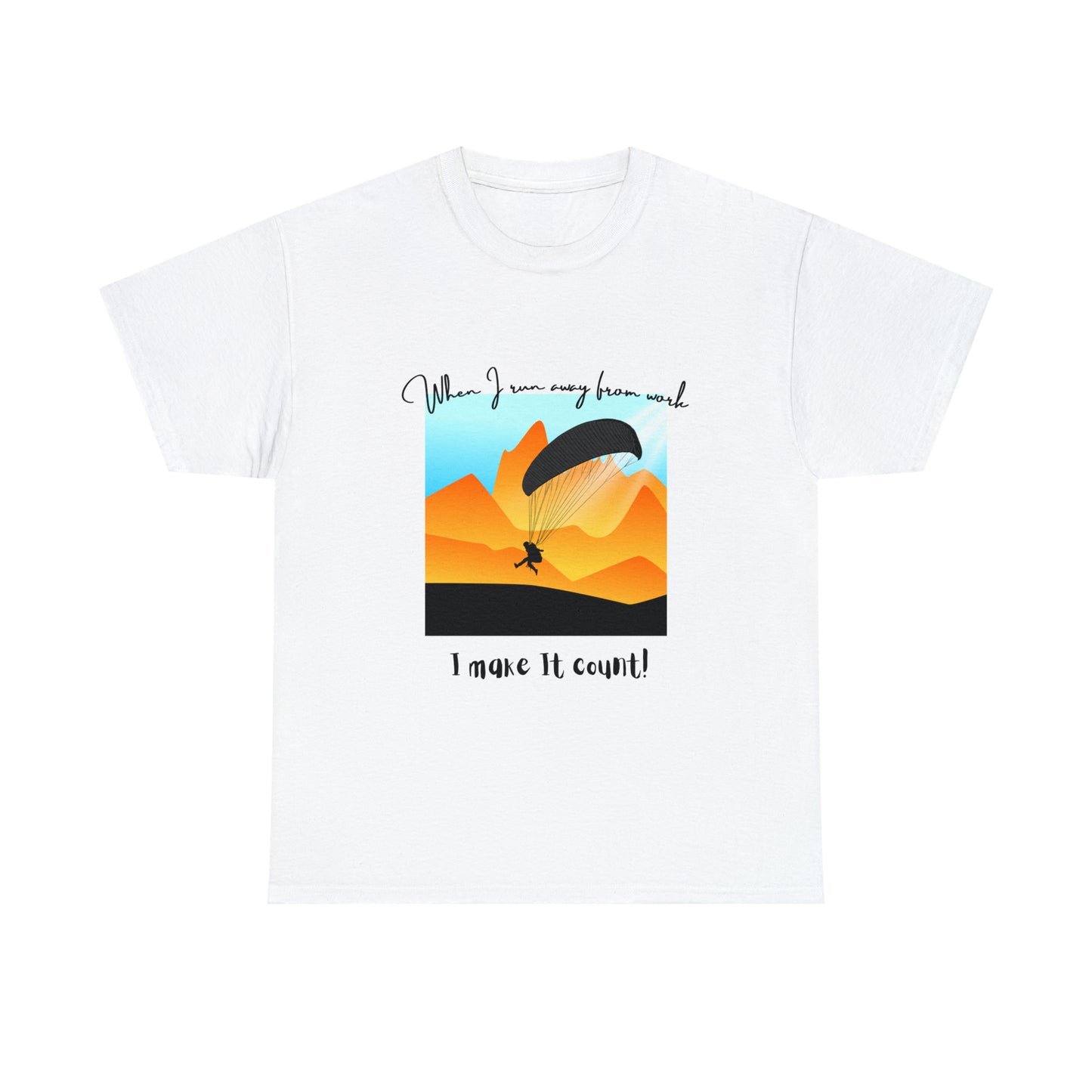 When I run Unisex Heavy Cotton Tee