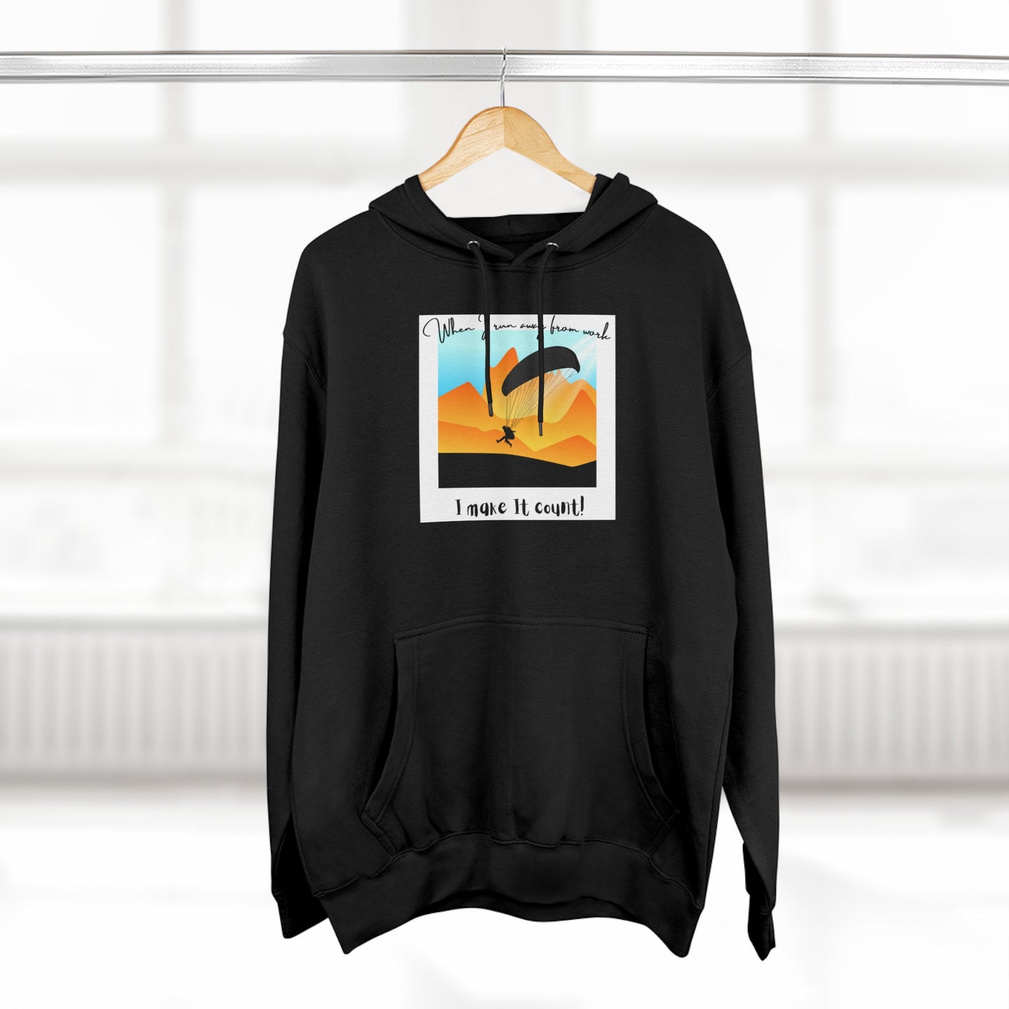 When I run Unisex Premium Pullover Hoodie