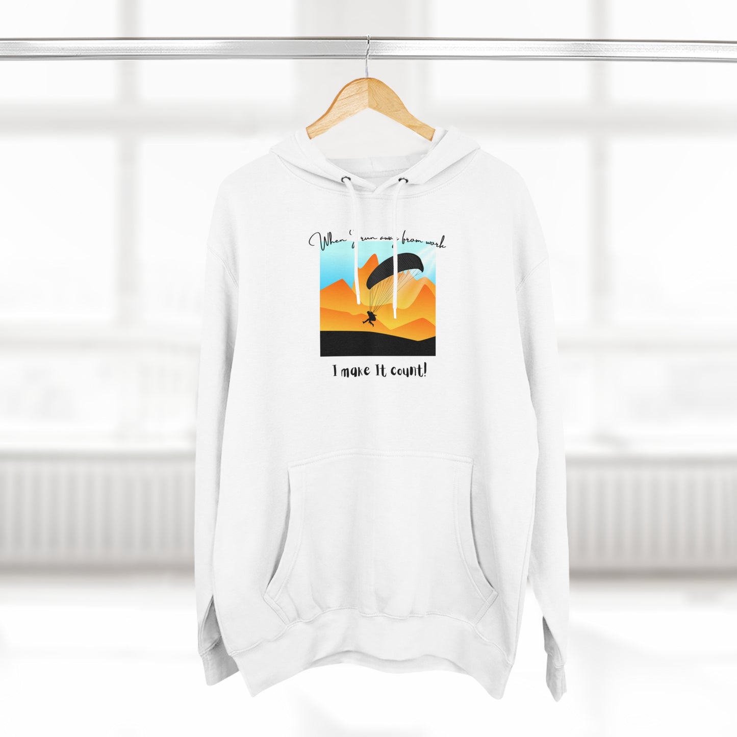 When I run Unisex Premium Pullover Hoodie