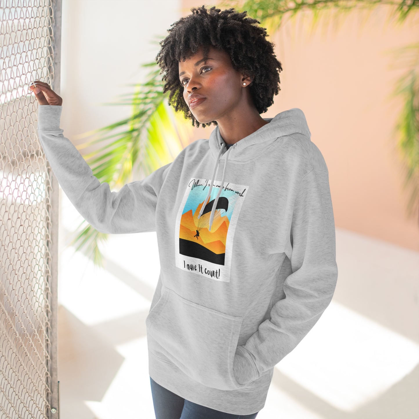 When I run Unisex Premium Pullover Hoodie